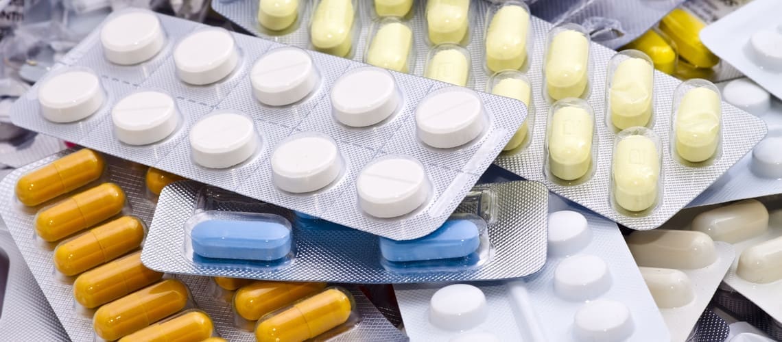 Medical supplies, pills and capsules