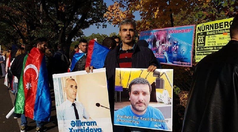 Акция протеста в Нюрнберге
