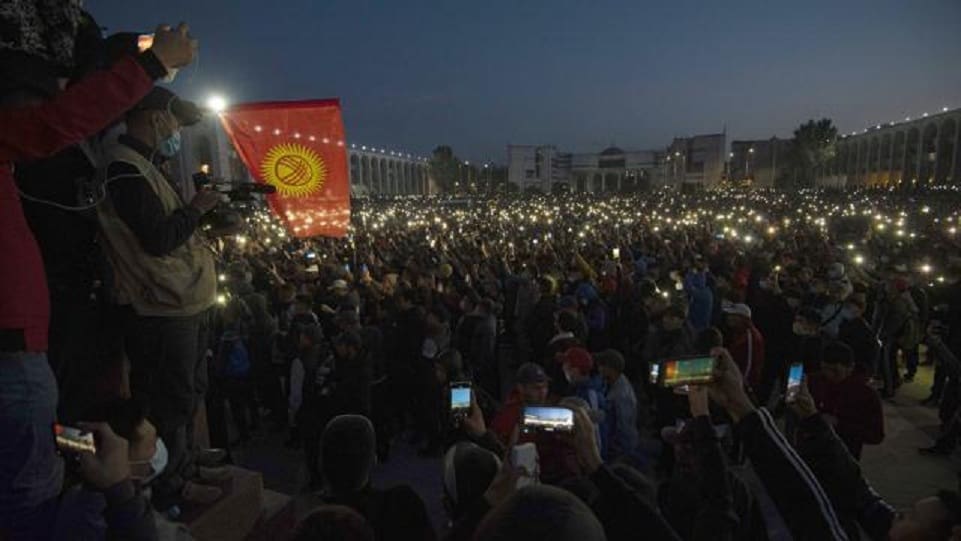 Протесты в Бишкеке