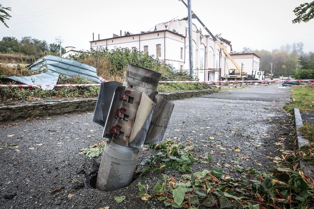 Остаток боеприпаса, которым были атакованы гражданские объекты в городе Шуши