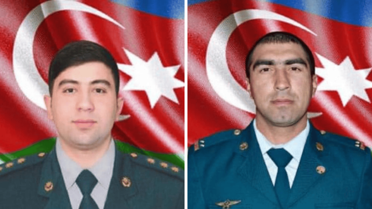 Baş leytenant Eyvazov Samir Elmar oğlu və kiçik gizir Alimov Fərid Elçin oğlu