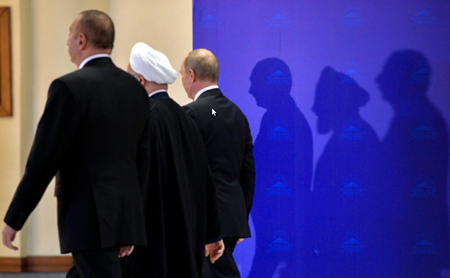 Ильхам Алиев, Гасан Рухани, Владимир Путин