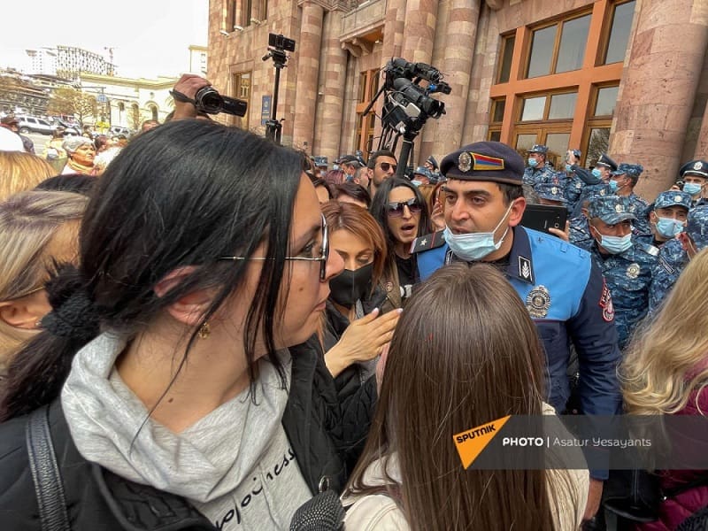 Акция протеста в Ереване