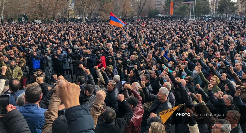 Митинг оппозиции в Ереване