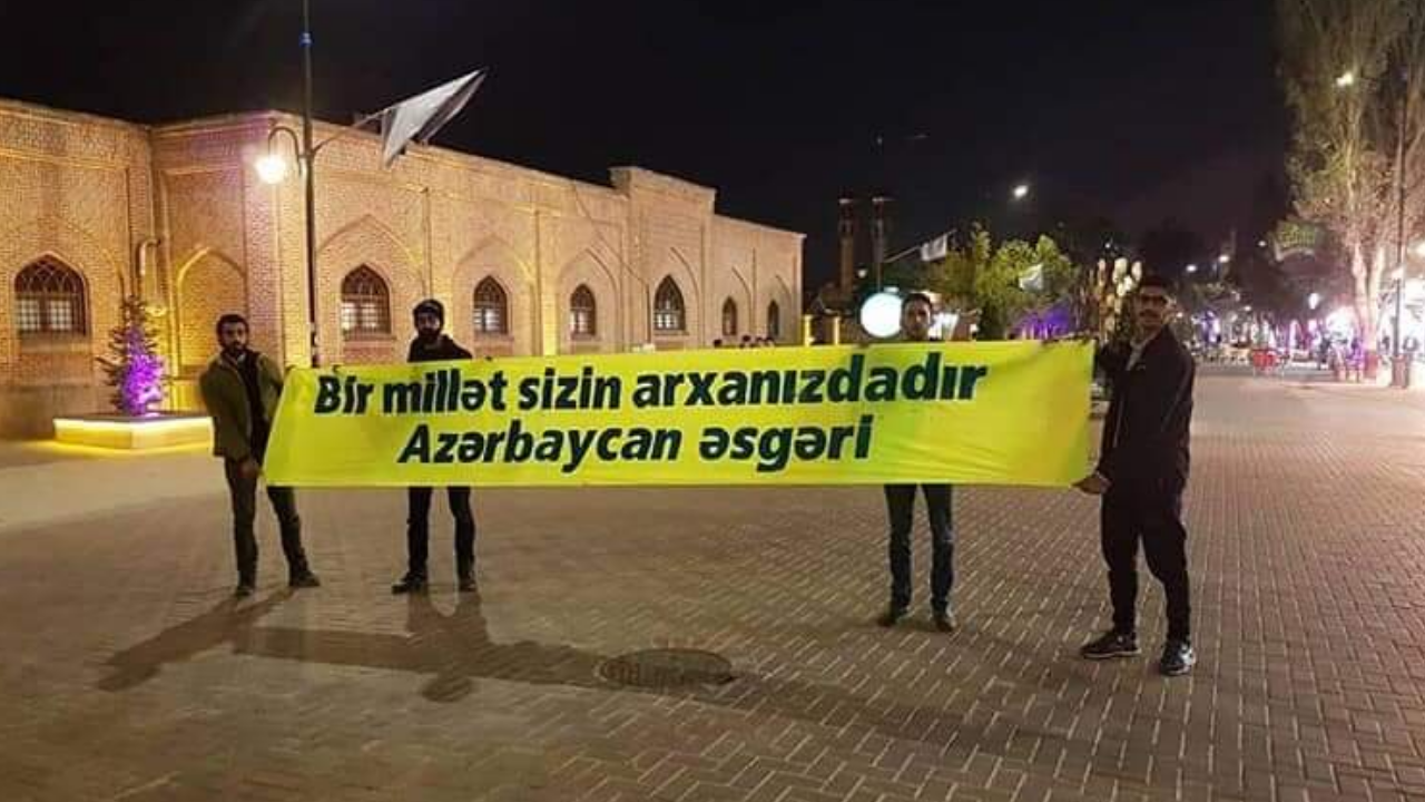 Ərdəbildə yenə Qarabağa dəstək aksiyası keçirildi, saxlanılanlar var