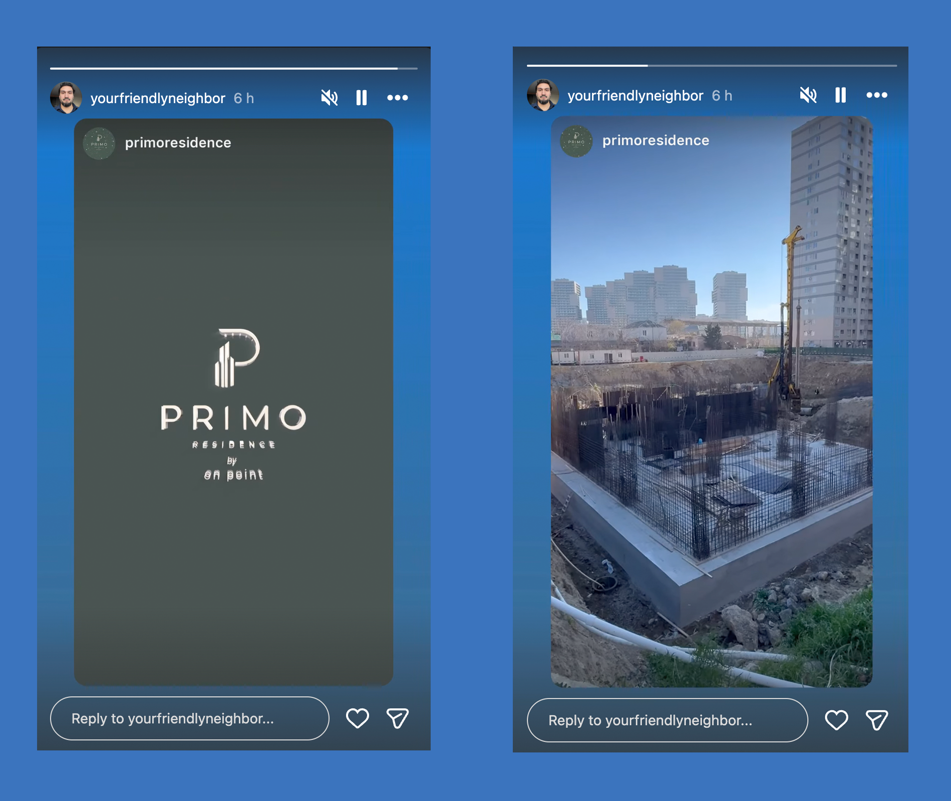 Səməd Qurbanov Instagram hekayəsində özünə məxsus olan layihəni reklam edir