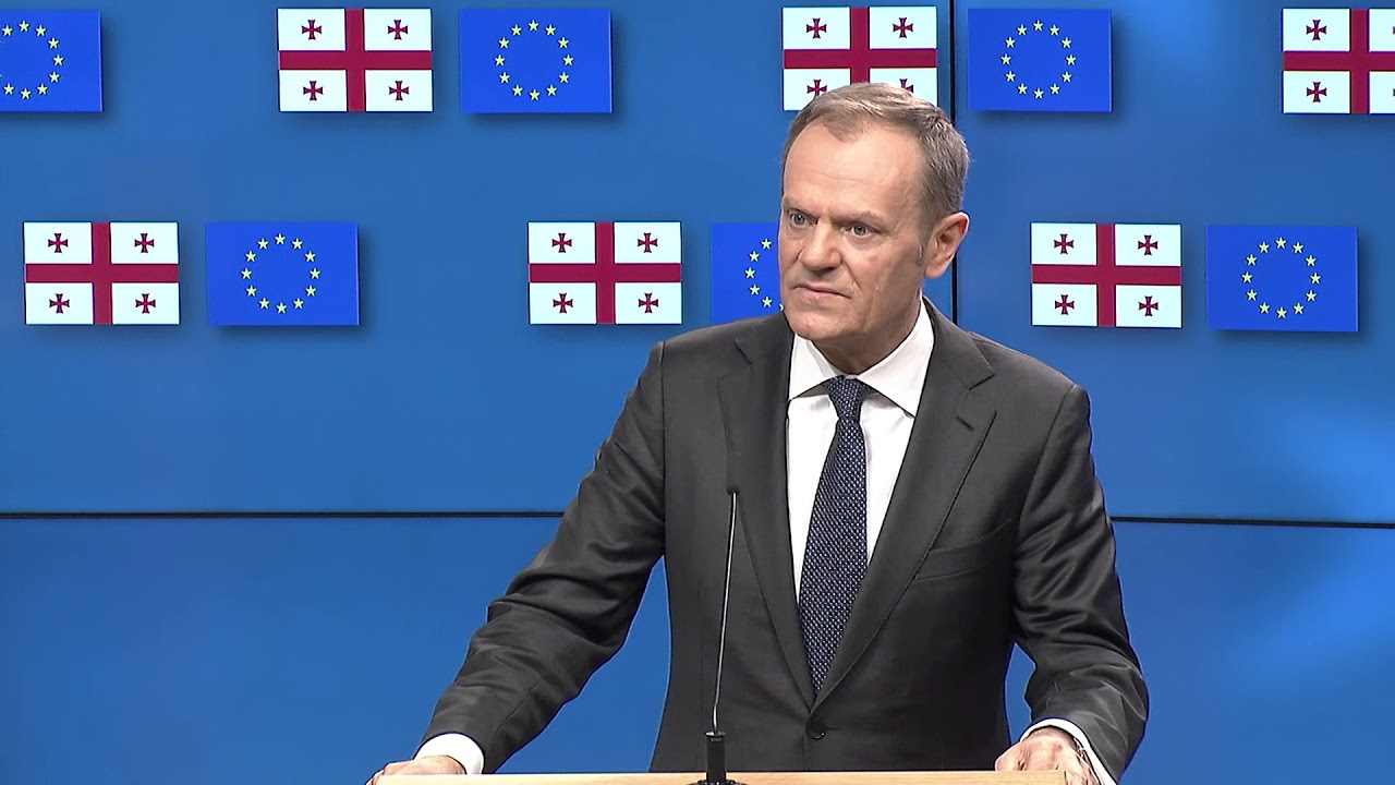 Donald Tusk Tbilisidə