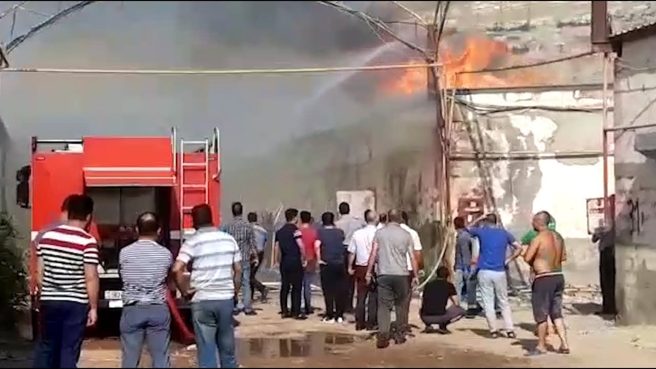 Ticarət Mərkəzində yanğın
