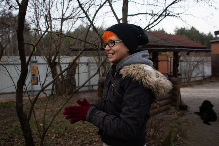 Ирина Снопко с мужем Валерием основали приют Нюшаниково и заботятся о покалеченных птиц, Киевская область, 2 декабря 2019