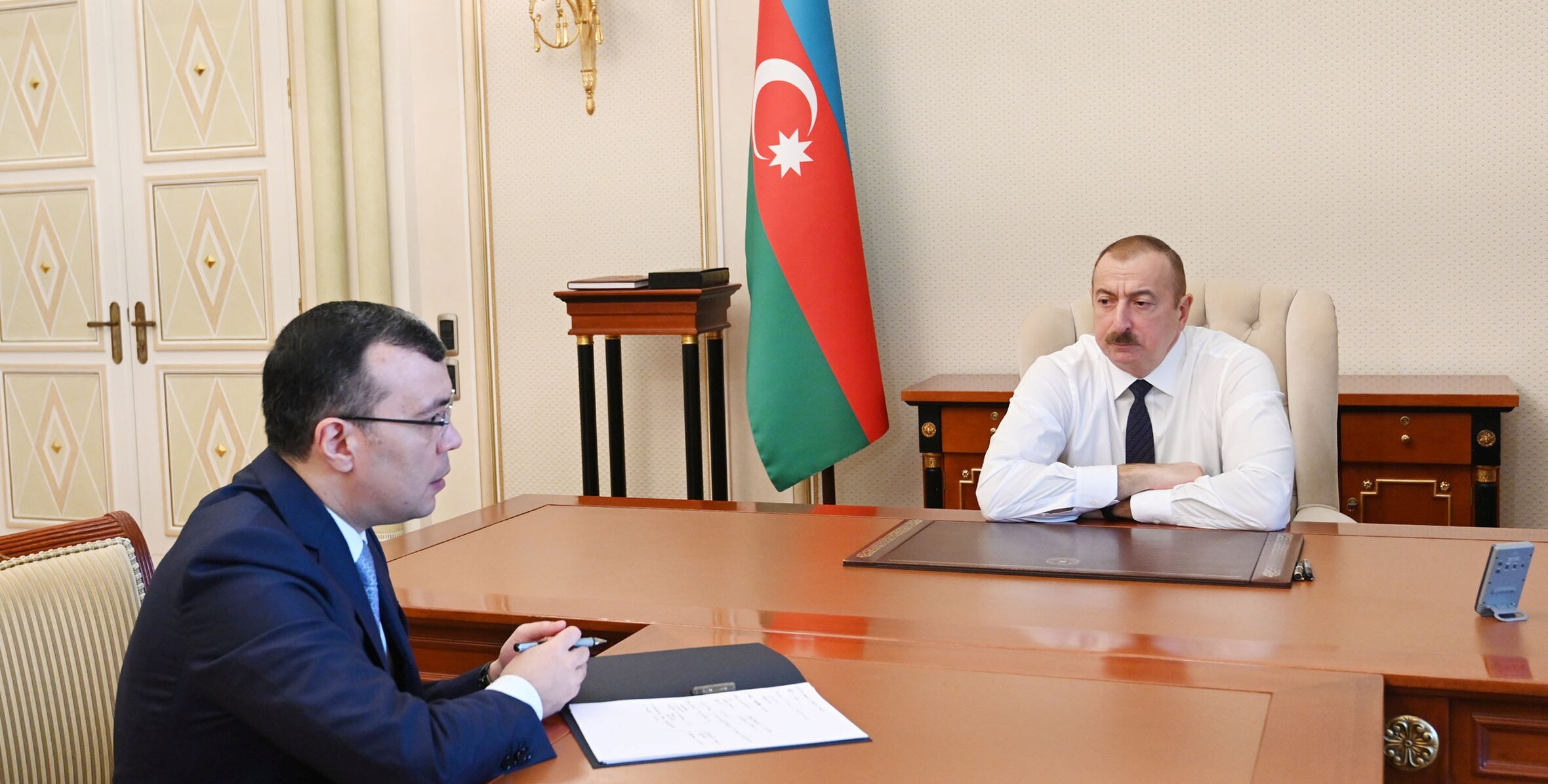 Prezident İlham Əliyev və Nazir Sahil Babayev