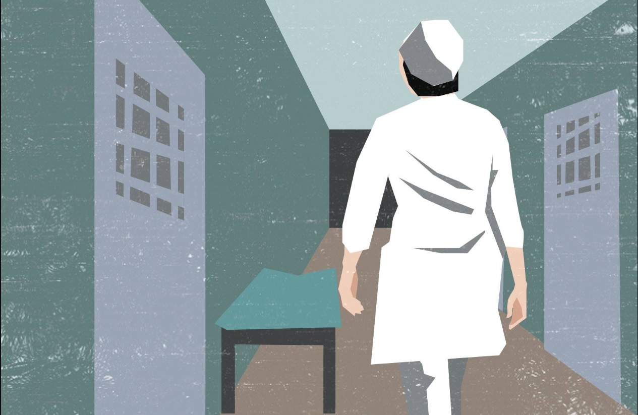 Иллюстрация психической больницы