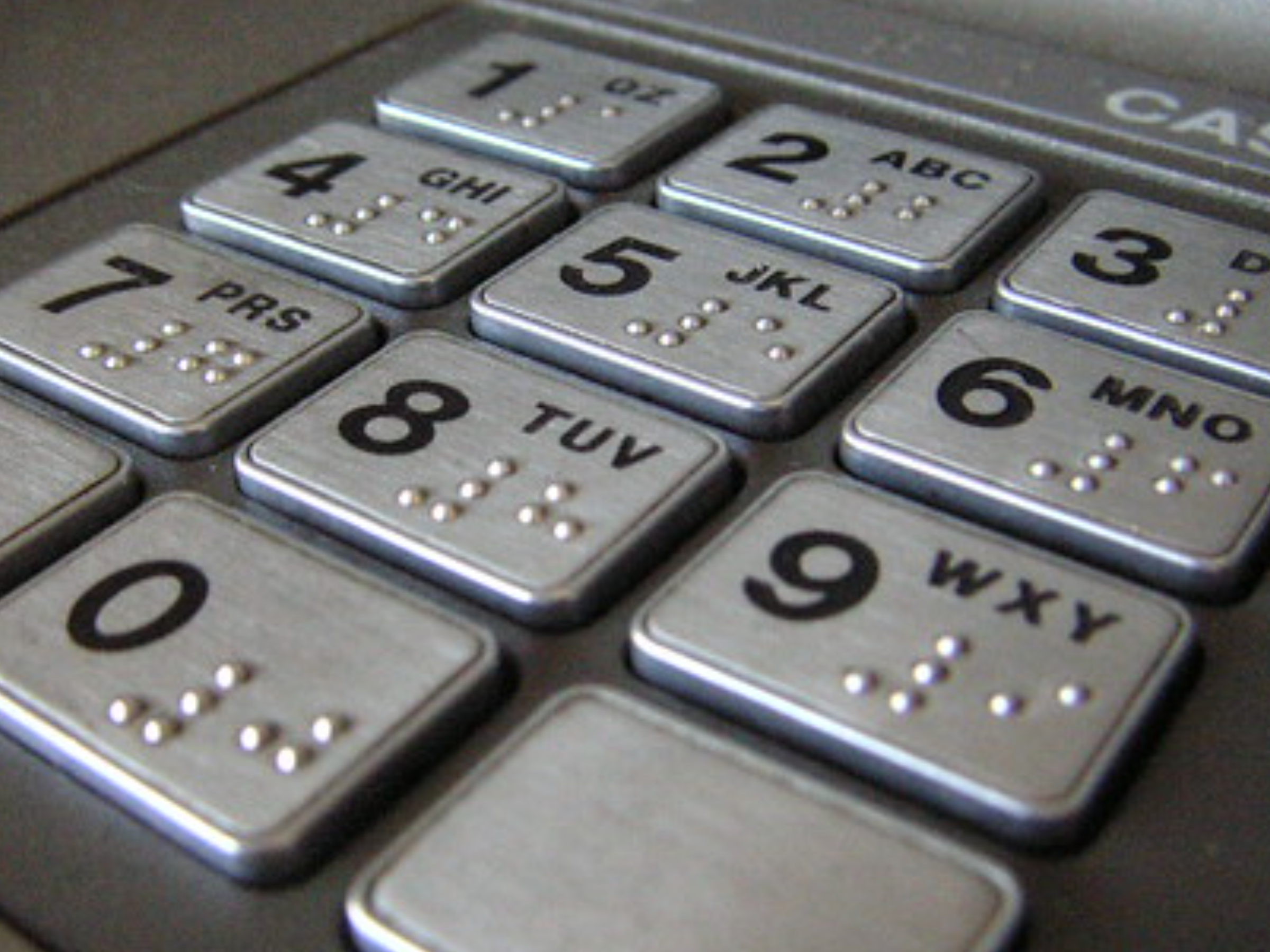 "ATM keypad 1/4" by redspotted is licensed under CC BY 2.0