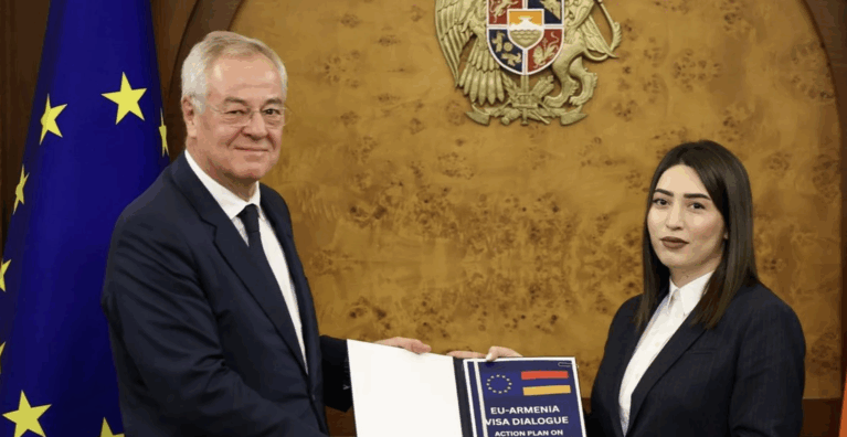 Avropa Komissiyasının rəsmisi və Ermənistan Daxili İşlər Naziri, foto: DİN