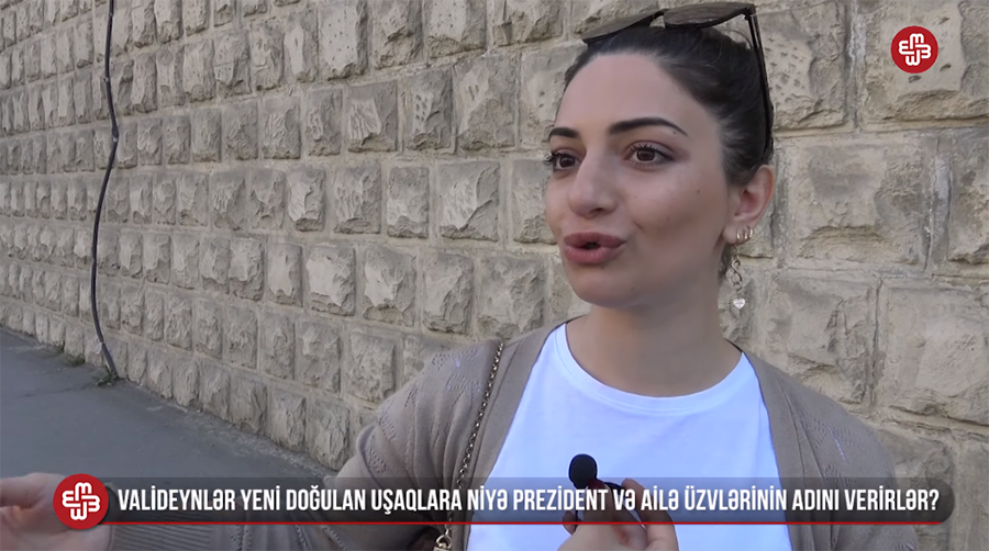 SORĞU: Valideynlər uşaqlarına niyə prezident və ailə üvzlərinin adını verirlər?