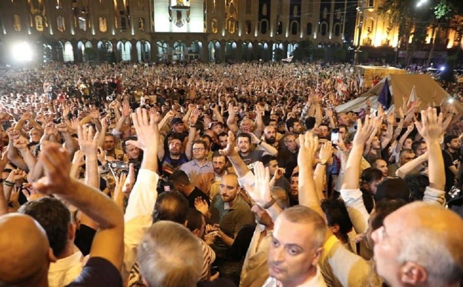 Акция протеста в Тбилиси
