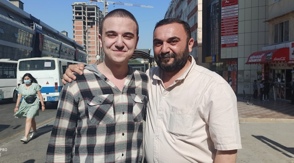 Rüstəm İsmayılbəyli və atası Hüseyn İsmayılbəyli